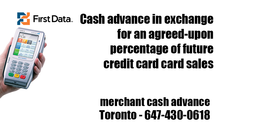 Cash advance in exchange for an agreed-upon percentage of future credit card card sales
